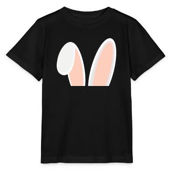 Oreilles de lapin - T-shirt bio MINI CREATOR Stanley/Stella Enfant - noir - Devant - Mikhail (115cm)