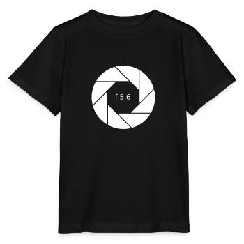 Aperture photographer - Stanley/Stella MINI CREATOR Kids’ T-Shirt - black - Front - Mikhail (115cm)