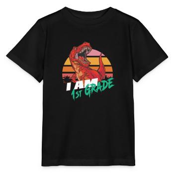 Finally 1st Grade, First Grader - Stanley/Stella MINI CREATOR Kids’ T-Shirt - black - Front - Mikhail (115cm)