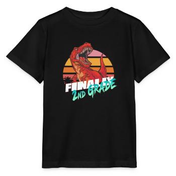 Enfin 2ème année, deuxième année - T-REX - T-shirt bio MINI CREATOR Stanley/Stella Enfant - noir - Devant - Mikhail (115cm)