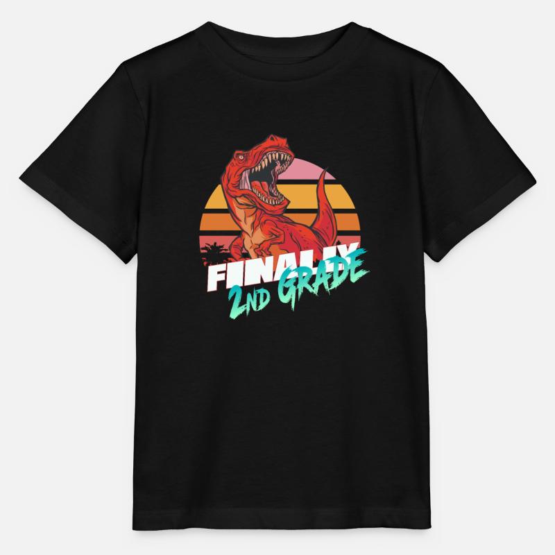 Schließlich 2. Klasse, Zweitklässler - T-REX - Stanley/Stella Kinder T-Shirt MINI CREATOR - Schwarz