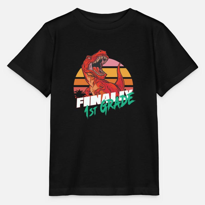 Finally 1st Grade, First Grader - Stanley/Stella MINI CREATOR Kids’ T-Shirt - black