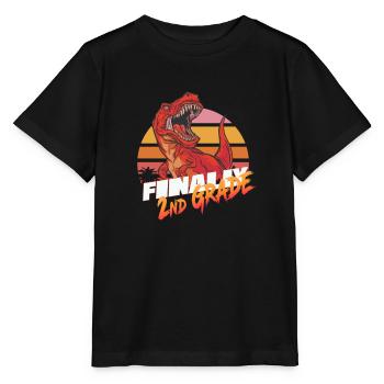 Enfin 2ème année, deuxième année - T-REX - T-shirt bio MINI CREATOR Stanley/Stella Enfant - noir - Devant - Mikhail (115cm)