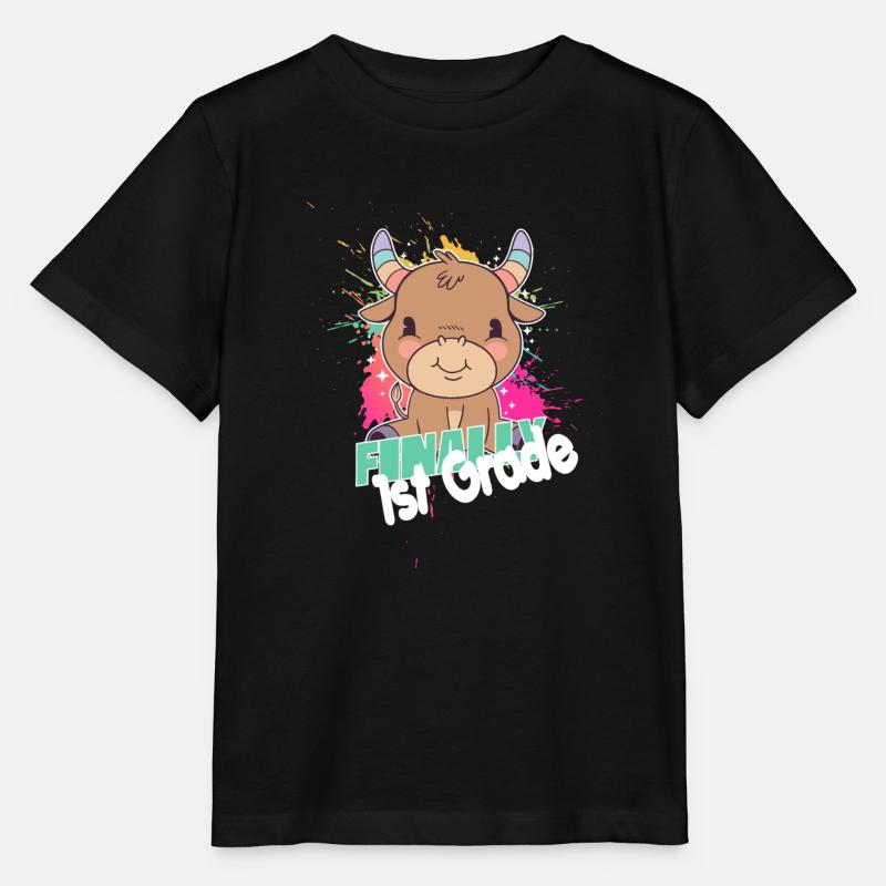 Finally 1st Grade, First Grader - Stanley/Stella Kinder T-Shirt MINI CREATOR  - Schwarz