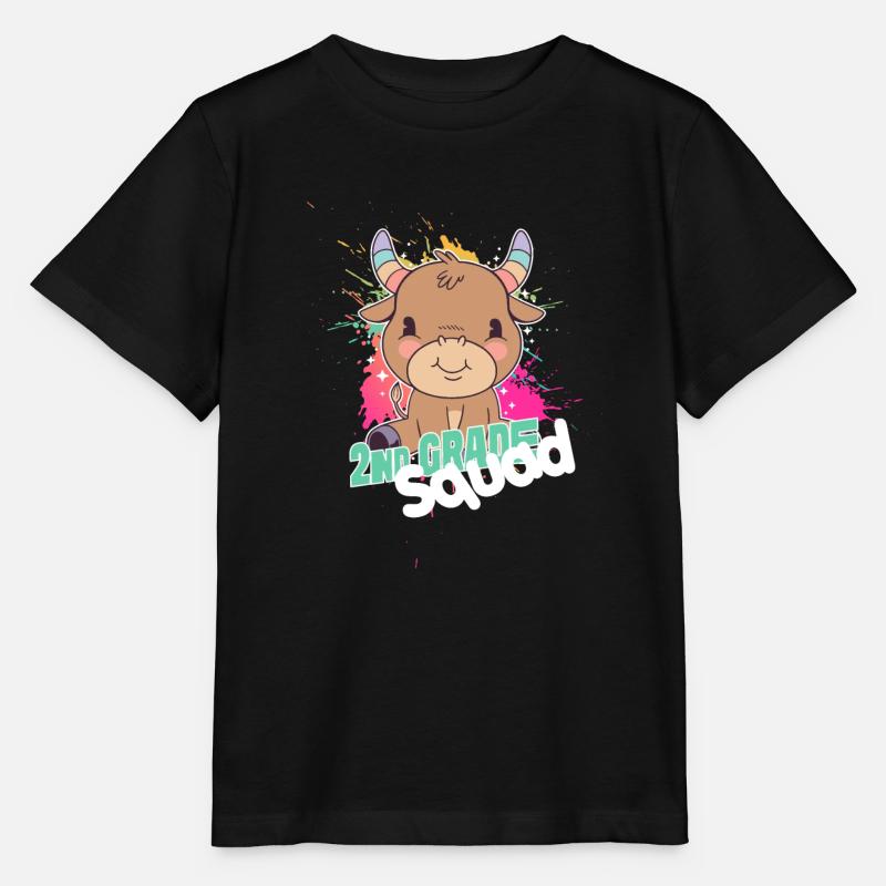 2nd Grade Squad, Second Grader - Stanley/Stella MINI CREATOR Kids’ T-Shirt - black