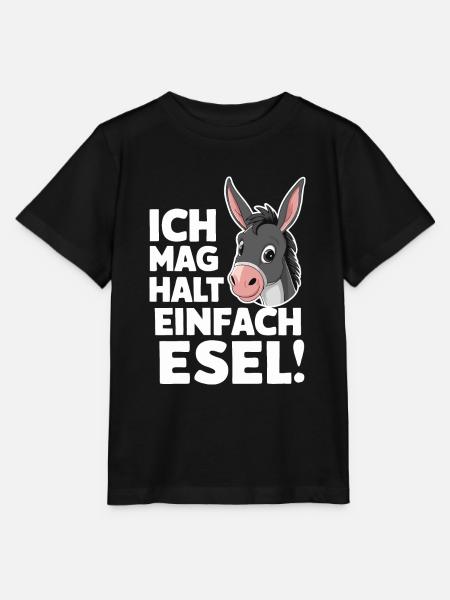 Esel Eselchen Maultier Muli - Stanley/Stella Kinder T-Shirt MINI CREATOR  - Schwarz