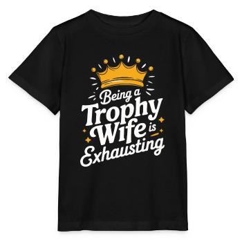 Frau Ehefrau Partnerin Familie Verheiratet - Stanley/Stella Kinder T-Shirt MINI CREATOR  - Schwarz - Vorne - Mikhail (115cm)
