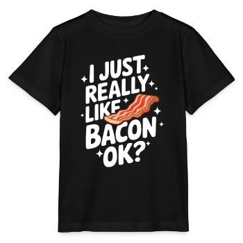 Bacon Breakfast Bacon - Stanley/Stella MINI CREATOR Kids’ T-Shirt - black - Front - Mikhail (115cm)