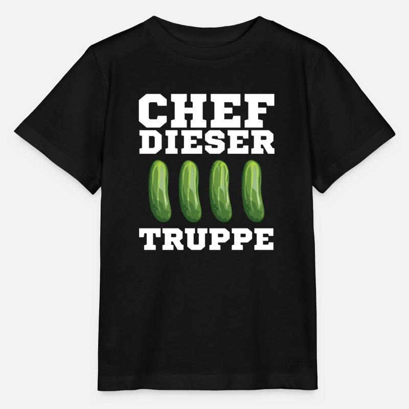 Gurkentruppe Chef Gurke Arbeit Vorgesetzter Team - Stanley/Stella Kinder T-Shirt MINI CREATOR  - Schwarz