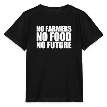 Agriculture agriculture Manifestation Manifestation Paysan - T-shirt bio MINI CREATOR Stanley/Stella Enfant - noir - Devant - Mikhail (115cm)