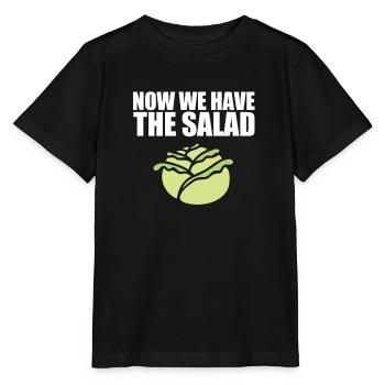 Non, nous avons la salade anglais anglais disant - T-shirt bio MINI CREATOR Stanley/Stella Enfant - noir - Devant - Mikhail (115cm)