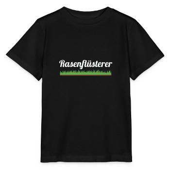 Rasenflüsterer Rasen mähen Gras Rasen Platzwart - Stanley/Stella Kinder T-Shirt MINI CREATOR  - Schwarz - Vorne - Mikhail (115cm)