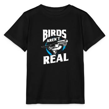 Birds aren't real Birdwatching - Stanley/Stella Kinder T-Shirt MINI CREATOR  - Schwarz - Vorne - Mikhail (115cm)