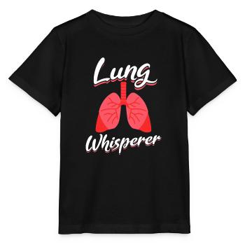 Lung Whisperer Lunge Respiratory Therapist Gift - Stanley/Stella Kinder T-Shirt MINI CREATOR  - Schwarz - Vorne - Mikhail (115cm)