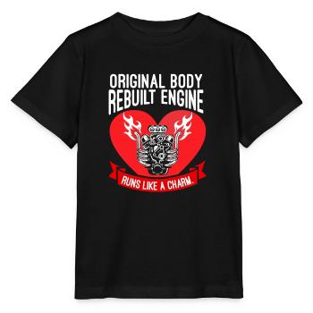 Original Body rebuilt engine Heart Surgery Herz - Stanley/Stella Kinder T-Shirt MINI CREATOR  - Schwarz - Vorne - Mikhail (115cm)