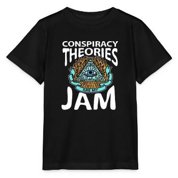 Conspiracy theory Verschwörung Theorie Flat Earth - Stanley/Stella Kinder T-Shirt MINI CREATOR  - Schwarz - Vorne - Mikhail (115cm)