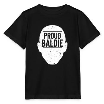 Proud baldie bald bald man cancer survivor - Stanley/Stella MINI CREATOR Kids’ T-Shirt - black - Front - Mikhail (115cm)
