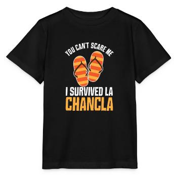 La Chancla Mexikaner Kind Mexiko Mutter Latina - Stanley/Stella Kinder T-Shirt MINI CREATOR  - Schwarz - Vorne - Mikhail (115cm)