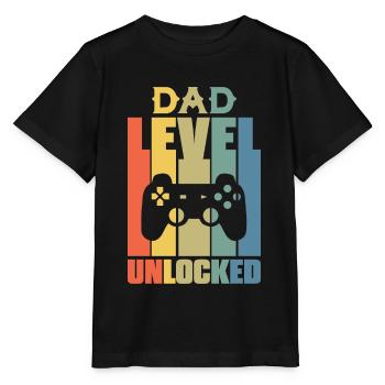Dad Level Entsperrt Gaming neuen Vater - Stanley/Stella Kinder T-Shirt MINI CREATOR  - Schwarz - Vorne - Mikhail (115cm)