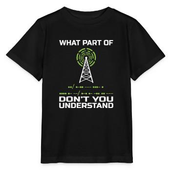 Radio amateur Ham Radio Radio Radio Amateufunker - T-shirt bio MINI CREATOR Stanley/Stella Enfant - noir - Devant - Mikhail (115cm)