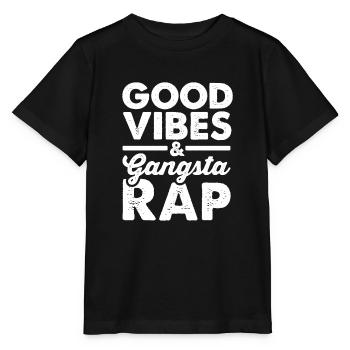 Gangsta Musique Français Rapper Hip Hop Rapper - T-shirt bio MINI CREATOR Stanley/Stella Enfant - noir - Devant - Mikhail (115cm)