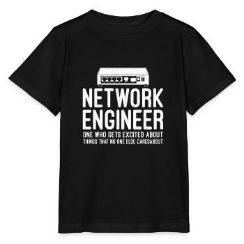 Netzwerktechniker Informatik Netzwerk Technk IT - Stanley/Stella Kinder T-Shirt MINI CREATOR  - Schwarz - Vorne - Mikhail (115cm)