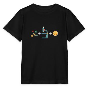 Microbiologie biologie Étudiant Biologiste laboratoire - T-shirt bio MINI CREATOR Stanley/Stella Enfant - noir - Devant - Mikhail (115cm)