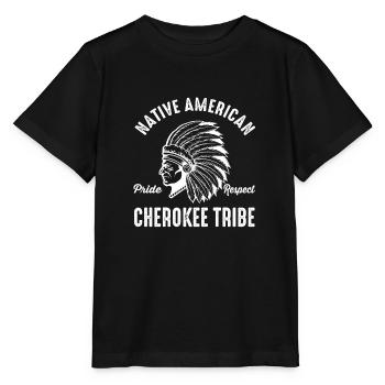 Cherokee Tribe Native American Indian Indianer - Stanley/Stella Kinder T-Shirt MINI CREATOR  - Schwarz - Vorne - Mikhail (115cm)