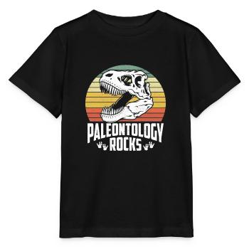 Paläontologe Dinosaurier Ausgrabung Fossil Dino - Stanley/Stella Kinder T-Shirt MINI CREATOR  - Schwarz - Vorne - Mikhail (115cm)