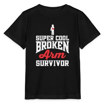 Fracture du bras fracture bras blessure - T-shirt bio MINI CREATOR Stanley/Stella Enfant - noir - Devant - Mikhail (115cm)