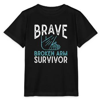 Gebrochener Arm Knochenbruch Arm Verletzung - Stanley/Stella Kinder T-Shirt MINI CREATOR  - Schwarz - Vorne - Mikhail (115cm)