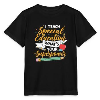 Special Education Special Education Teacher School - Stanley/Stella MINI CREATOR Kids’ T-Shirt - black - Front - Mikhail (115cm)