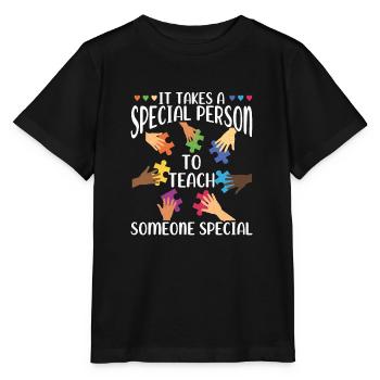 Special Education Special Education Teacher School - Stanley/Stella MINI CREATOR Kids’ T-Shirt - black - Front - Mikhail (115cm)