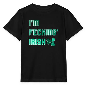Ich bin verdammt irisch - Stanley/Stella Kinder T-Shirt MINI CREATOR  - Schwarz - Vorne - Mikhail (115cm)