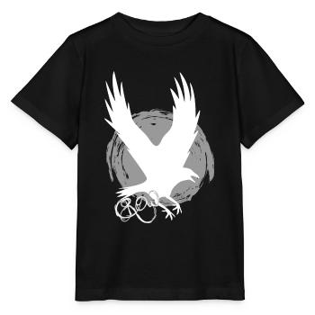 Der Rabe die Krähe Vögel - Stanley/Stella Kinder T-Shirt MINI CREATOR  - Schwarz - Vorne - Mikhail (115cm)