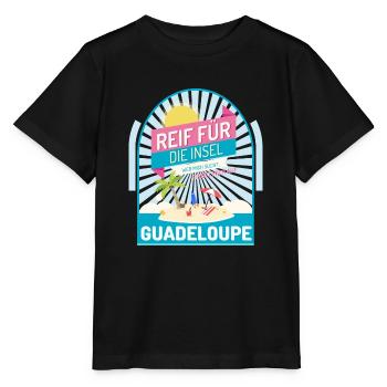 Guadeloupe Inselurlaub - Stanley/Stella Kinder T-Shirt MINI CREATOR  - Schwarz - Vorne - Mikhail (115cm)