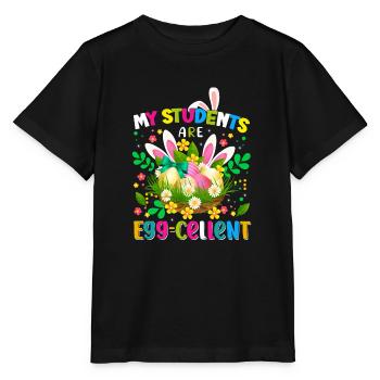 Easter Easter Easter Eggs - Stanley/Stella MINI CREATOR Kids’ T-Shirt - black - Front - Mikhail (115cm)