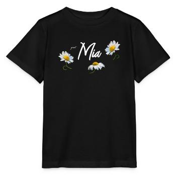 Mia Geburtstag Mia - Stanley/Stella Kinder T-Shirt MINI CREATOR  - Schwarz - Vorne - Mikhail (115cm)