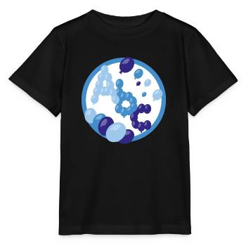 Luftiges Kinder Abc in blau. - Stanley/Stella Kinder T-Shirt MINI CREATOR  - Schwarz - Vorne - Mikhail (115cm)
