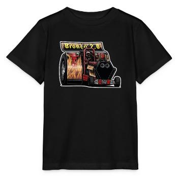 Tractor Pulling // Illustration - Stanley/Stella MINI CREATOR Kids’ T-Shirt - black - Front - Mikhail (115cm)