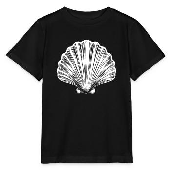 Chemin - Pétoncle - Pèlerinage - Santiago - T-shirt bio MINI CREATOR Stanley/Stella Enfant - noir - Devant - Mikhail (115cm)