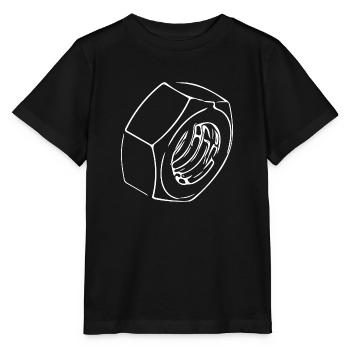 Screw nut with vintage thread - Stanley/Stella MINI CREATOR Kids’ T-Shirt - black - Front - Mikhail (115cm)