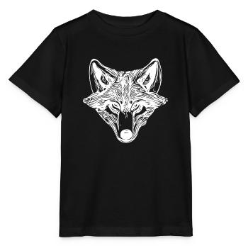 Vintage Wolfportrait - Stanley/Stella Kinder T-Shirt MINI CREATOR  - Schwarz - Vorne - Mikhail (115cm)