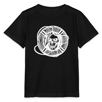 Bouée de sauvetage avec tête de maître - T-shirt bio MINI CREATOR Stanley/Stella Enfant - noir - Devant - Mikhail (115cm)