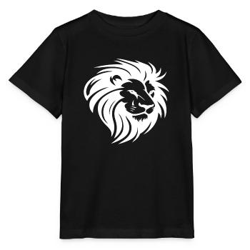 Lion's head with mane - Stanley/Stella MINI CREATOR Kids’ T-Shirt - black - Front - Mikhail (115cm)