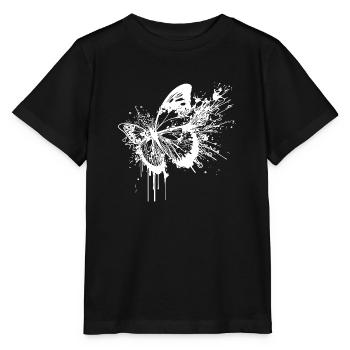 Splash Tattoo Tinte Schmetterling - Stanley/Stella Kinder T-Shirt MINI CREATOR  - Schwarz - Vorne - Mikhail (115cm)