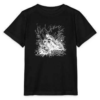 Racing Motorcycle Splash Style - Stanley/Stella MINI CREATOR Kids’ T-Shirt - black - Front - Mikhail (115cm)