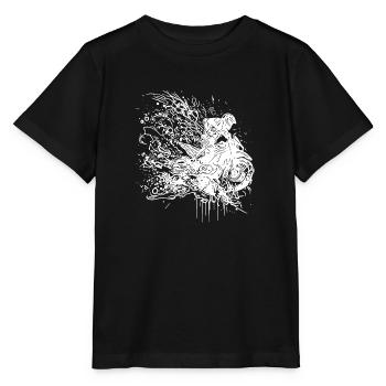 Racing Motorcycle Splash Style - Stanley/Stella MINI CREATOR Kids’ T-Shirt - black - Front - Mikhail (115cm)