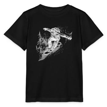 Offroad Snowboarding Extrem Snowboard Style - Stanley/Stella Kinder T-Shirt MINI CREATOR  - Schwarz - Vorne - Mikhail (115cm)
