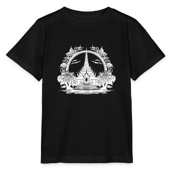 Exotischer Thailand Tempel - Stanley/Stella Kinder T-Shirt MINI CREATOR  - Schwarz - Vorne - Mikhail (115cm)